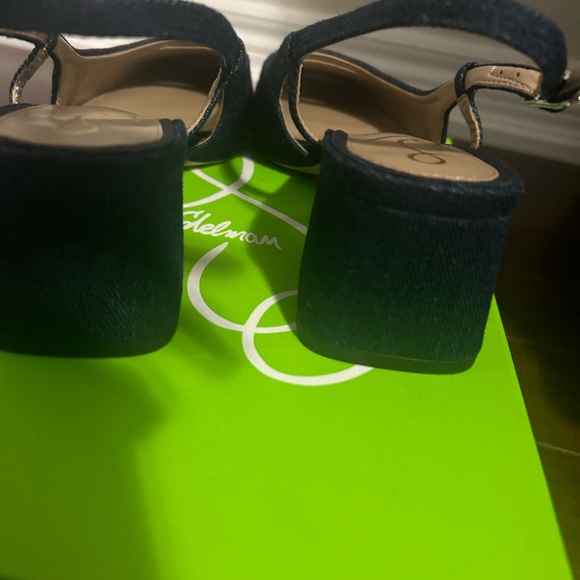 Sam Edelman Tarra Slingback Heels Blue New S 6 - Picture 6 of 10